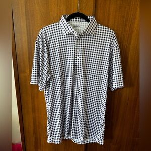 Blue and pink/light purple Dress Collar Polo